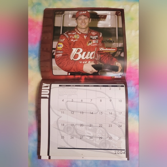 Official Dale Earnhardt Jr. NASCAR 2004 Calendar Collectors Merch - Picture 5 of 8
